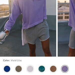 Free People Hustle Vivid Lilac Long Sleeve Tee